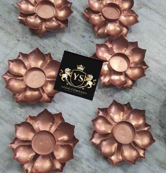 5 inch flowers t-light Set of 10