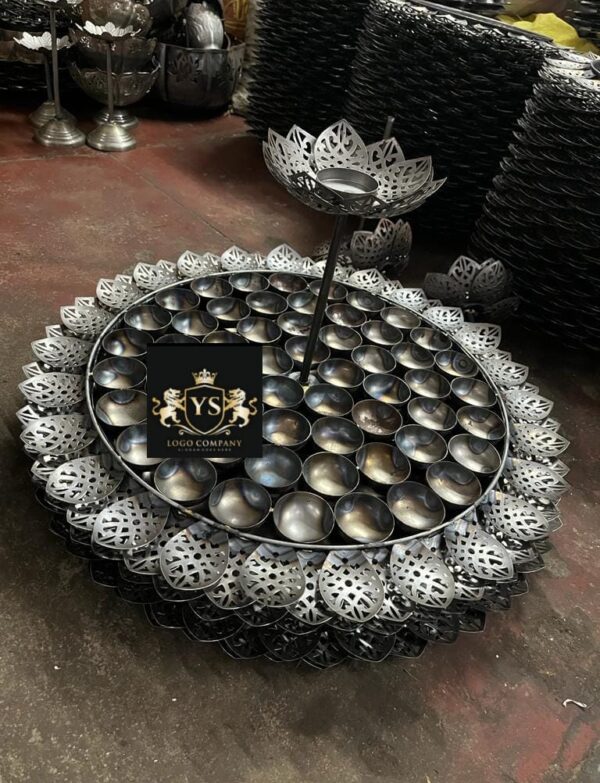 56 Bhog Thaal with Standing Center Tlight
