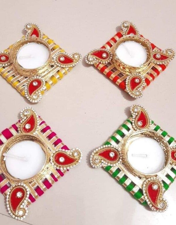 Square T-Lights Set of 10