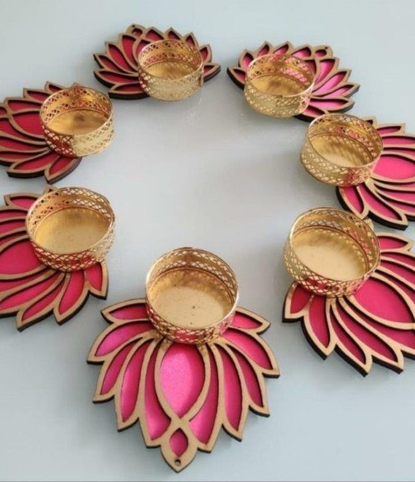 4 inch Lotus T- Light Pack of 12