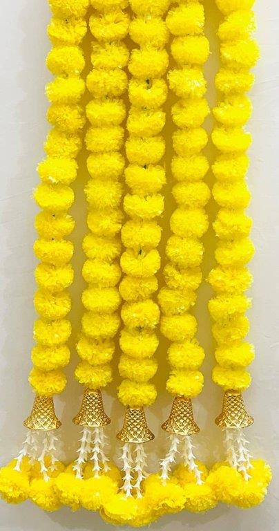 Marigold String With Net Bell & Lily Pack of 5