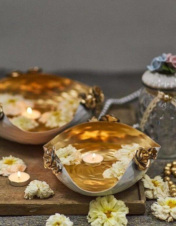 Designer Rose urli Set of 2