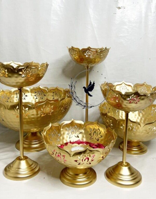 Flower Cut urli Combo of 6