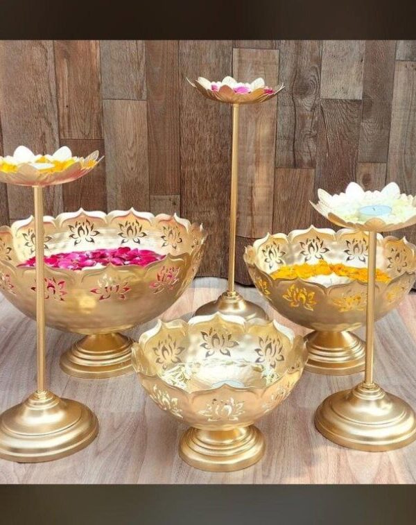 Flower cut Bowls Set of 9