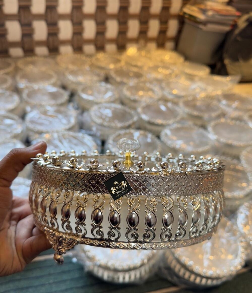 Dry Fruit Box silver and gold plating ( Set of 10) - Image 4