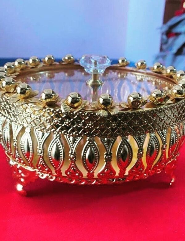 Dry Fruit Box silver and gold plating ( Set of 10)